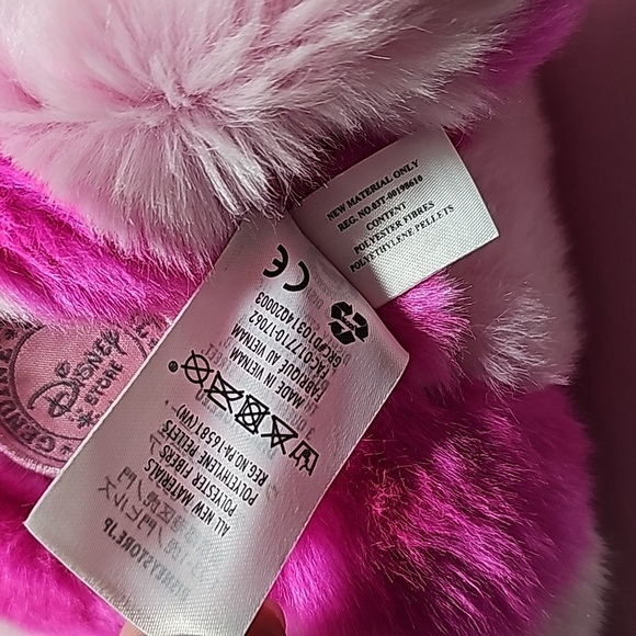 Disney Cheshire Cat Tabby Plush Toy Plushie Alice In Wonderland Lewis Carroll - Picture 13 of 15